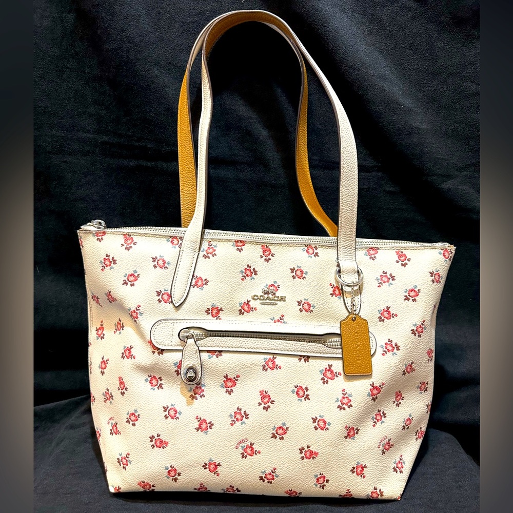 COACH Taylor Tote, chalk multi, pair with anything this season